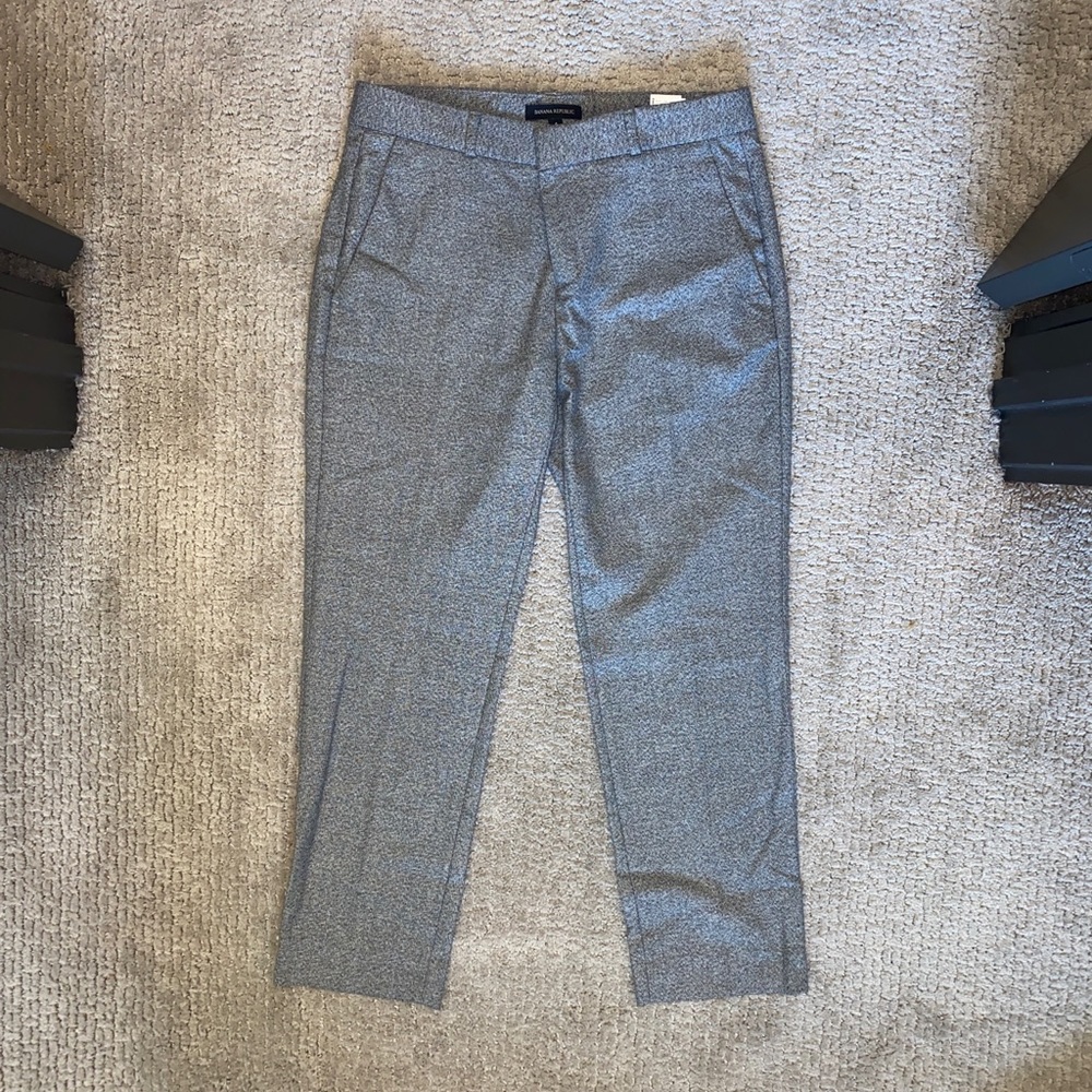 Banana Republic Avery washable straight fit wool blend ankle pant